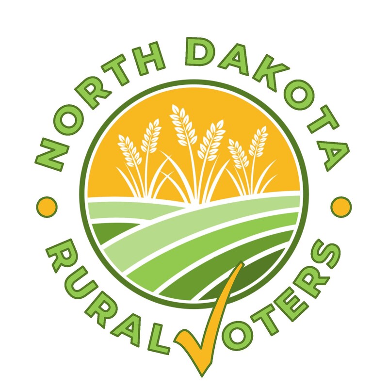 Logo for the North Dakota Rural Voters organization.